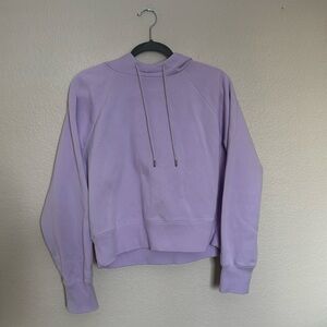 Purple cropped sweatshirt